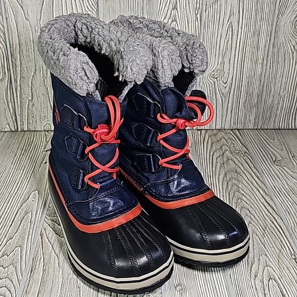 Sorel Yoot Pac Nylon Collegi N Cold Weather Snow Boots Kids Size 4 - Picture 10 of 11